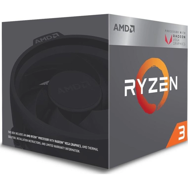 Процессор AMD Ryzen 3 2200G YD2200C5FBBOX (4, 3.5 ГГц, 4 МБ, BOX)