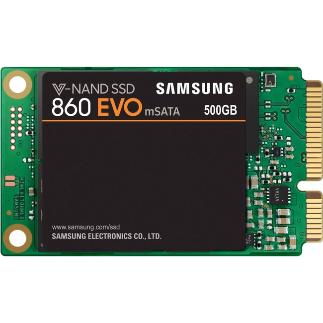 Внутренний жесткий диск Samsung 860 EVO MZ-M6E500BW (SSD (твердотельные), 500 ГБ, mSATA, SATA)