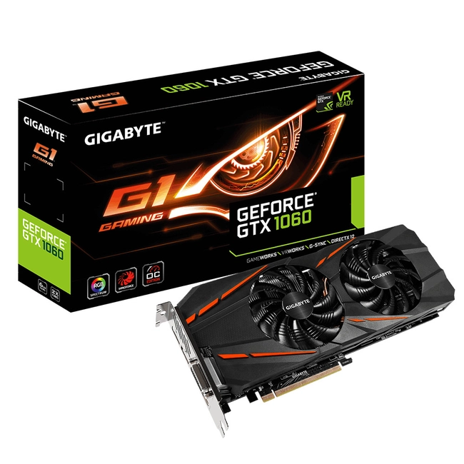 Видеокарта Gigabyte GeForce GTX 1060 G1 Gaming 6G GV-N1060G1GAMING-6GDV2.