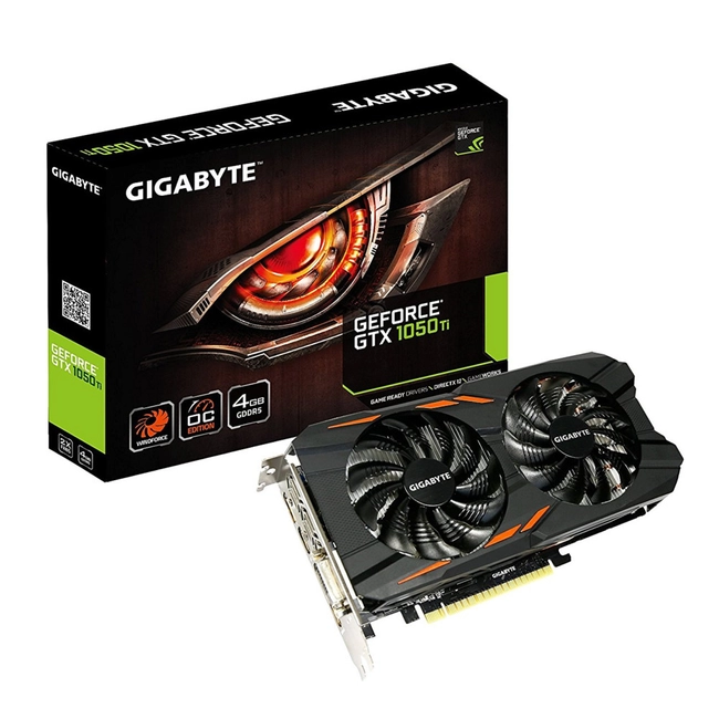 Видеокарта Gigabyte GeForce GTX 1050 Ti G1 Gaming 4G GV-N105TG1GAMING-4GD