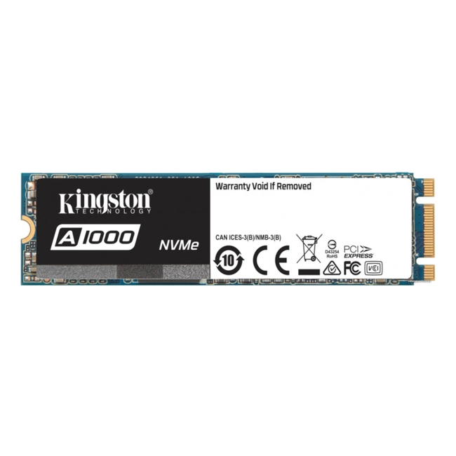 Внутренний жесткий диск Kingston A1000 SA1000M8/480G (SSD (твердотельные), 480 ГБ, M.2, PCIe)