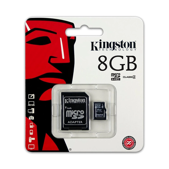 Флеш (Flash) карты Kingston SDC4/8Gb + adapter SDC4/8GB (8 ГБ)