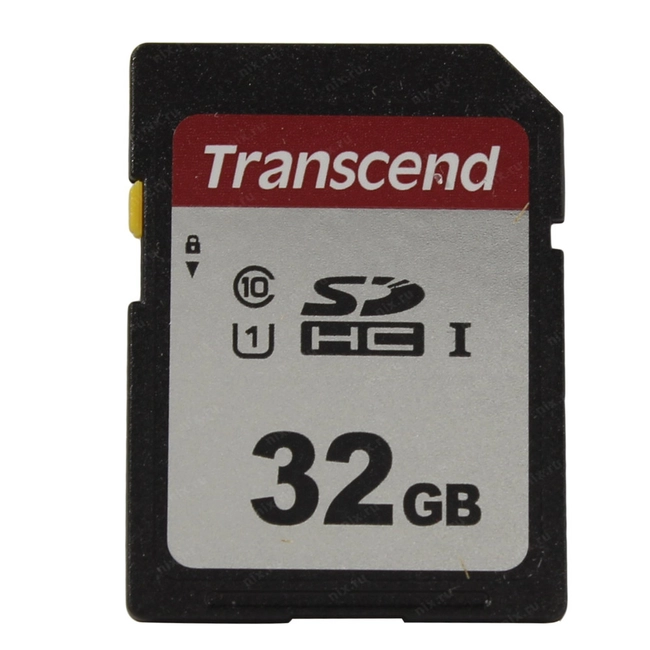 Флеш (Flash) карты Transcend Карта памяти SD 32GB Class 10 U1 TS32GSDC300S (32 ГБ)