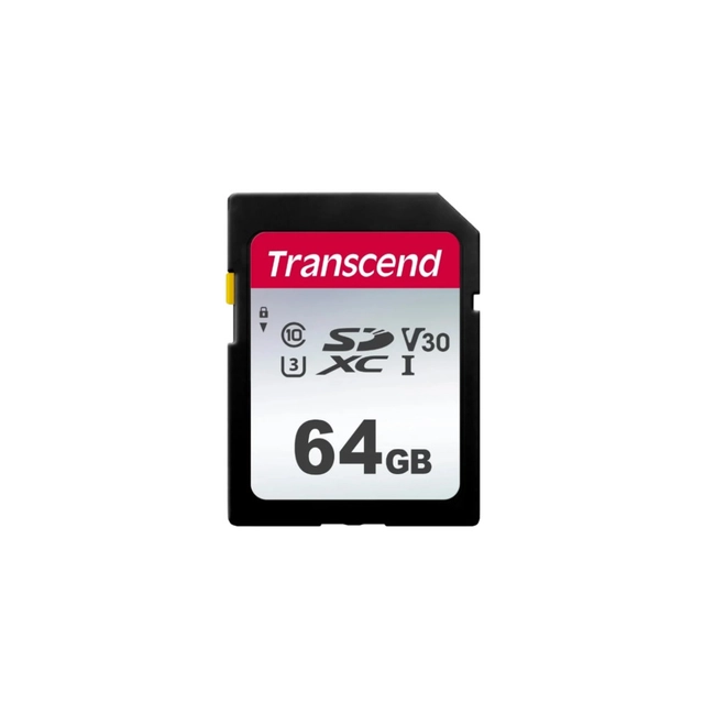 Флеш (Flash) карты Transcend SD 64GB Class 10 U3 TS64GSDC300S (64 ГБ)