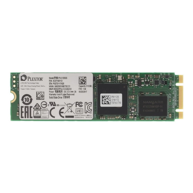 Внутренний жесткий диск Plextor PX-512S2G (SSD (твердотельные), 512 ГБ, M.2, PCIe)