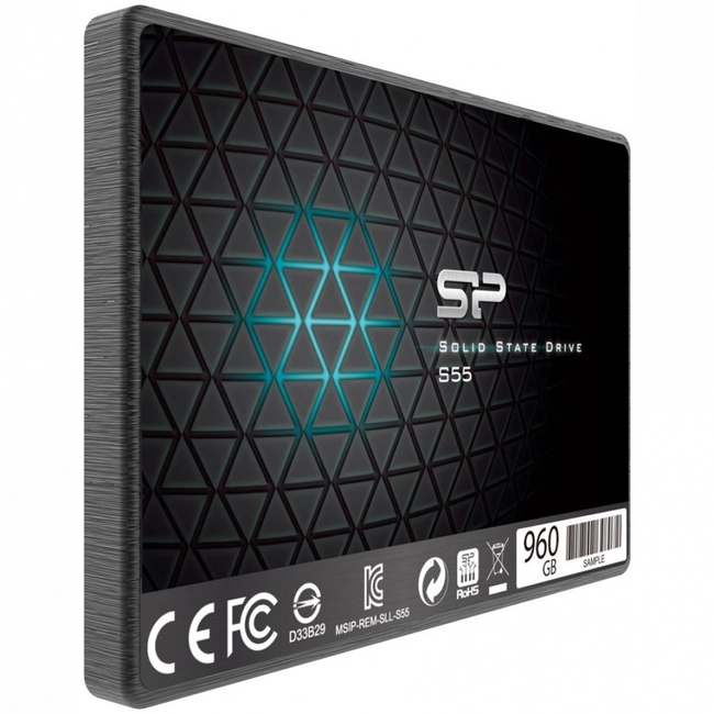 Внутренний жесткий диск Silicon Power S55 SP960GBSS3S55S25 (SSD (твердотельные), 960 ГБ, 2.5 дюйма, SATA)