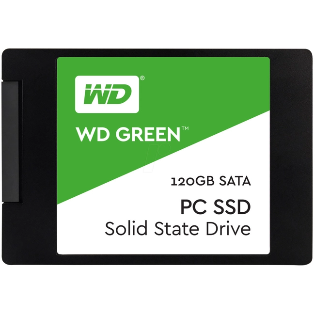 Внутренний жесткий диск Western Digital SSD Green 120GB SATA 2.5" WDS120G1G0A (SSD (твердотельные), 120 ГБ, 2.5 дюйма, SATA)