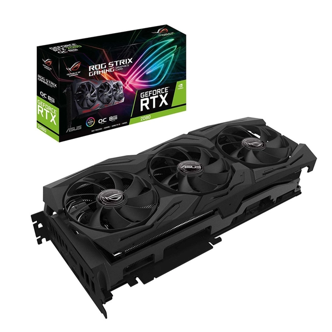 Видеокарта Asus GeForce RTX2080 ROG-STRIX RTX2080-A8G-GAMING (8 ГБ)
