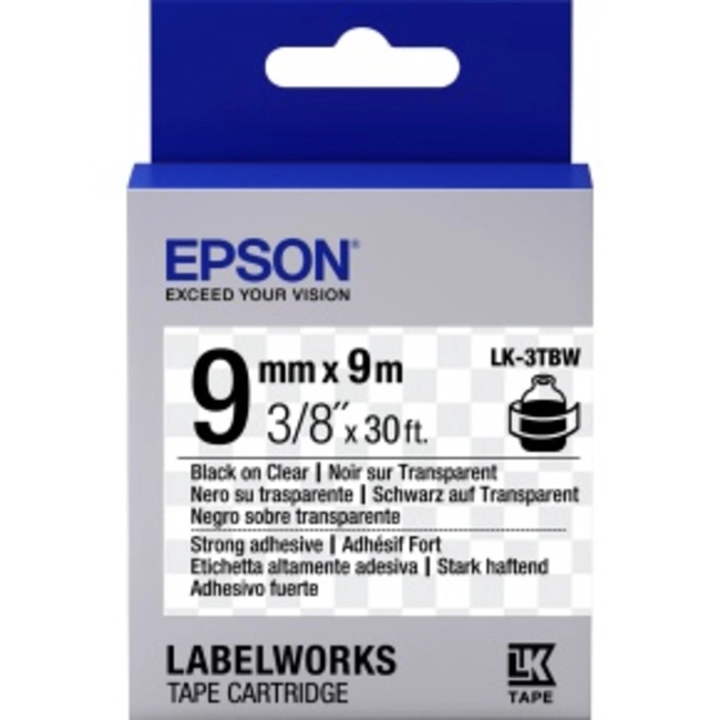 картридж Epson LK-3TBW C53S653006