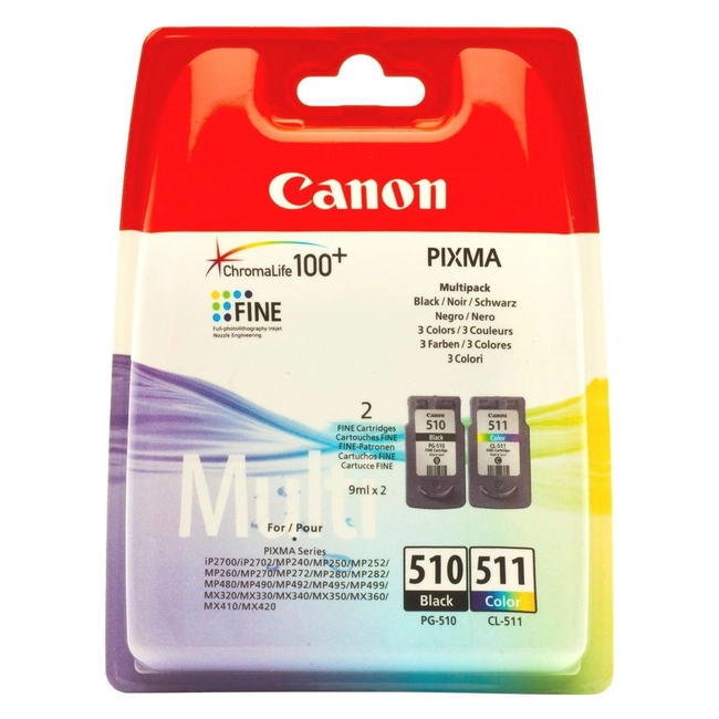 Струйный картридж Canon PG-510Bk/CL-511 Multi Pack 2970B010