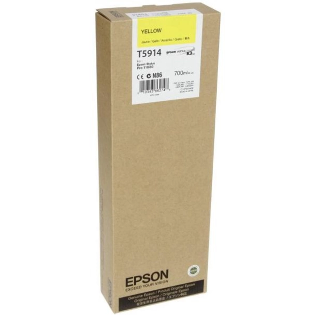 Струйный картридж Epson T5914 желтый C13T591400