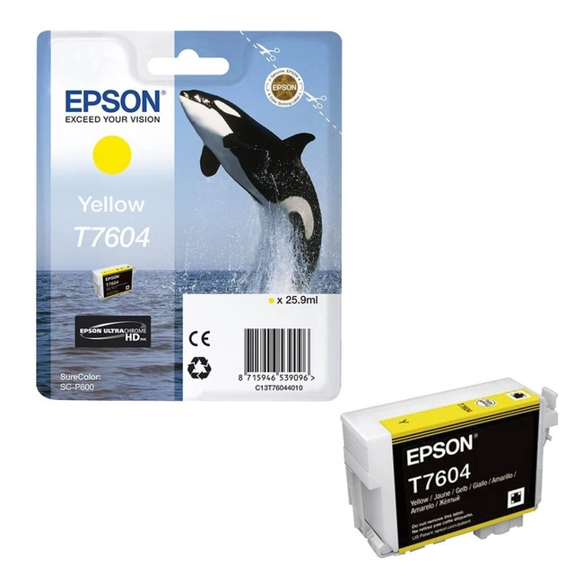 Струйный картридж Epson T7604 (yellow) C13T76044010