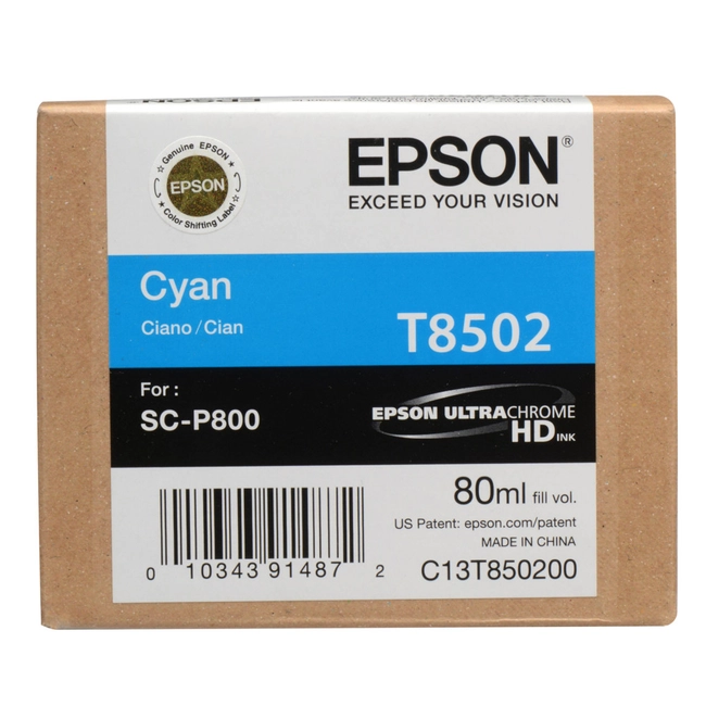 Струйный картридж Epson T8502 UltraChrome HD (cyan) C13T850200