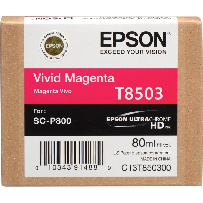 Струйный картридж Epson T8503 UltraChrome HD (magenta) C13T850300