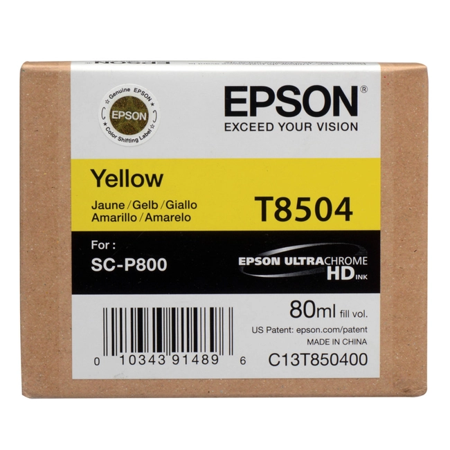 Струйный картридж Epson T8504 UltraChrome HD (yellow) C13T850400