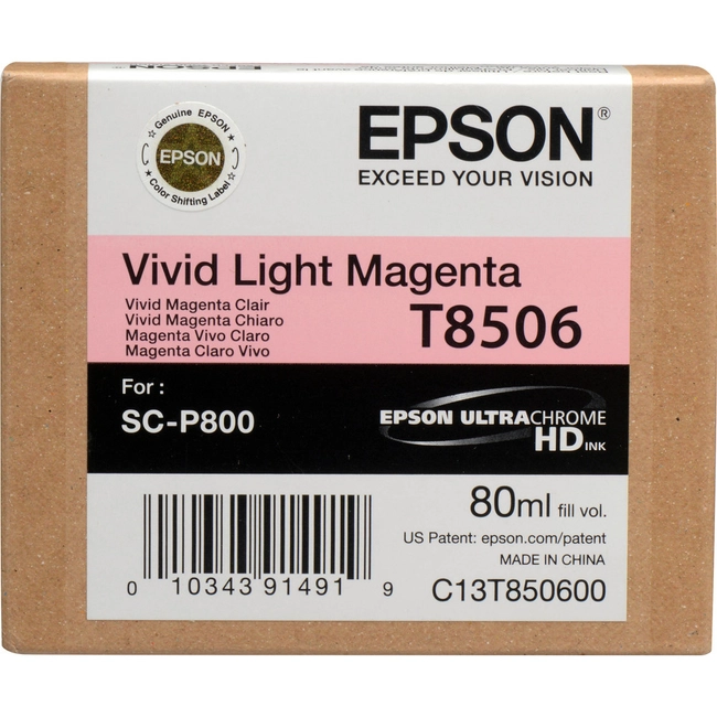 Струйный картридж Epson T8506 UltraChrome HD (light magenta) C13T850600