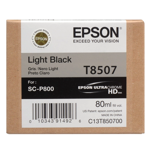 Струйный картридж Epson T8507 UltraChrome HD (light black) C13T850700