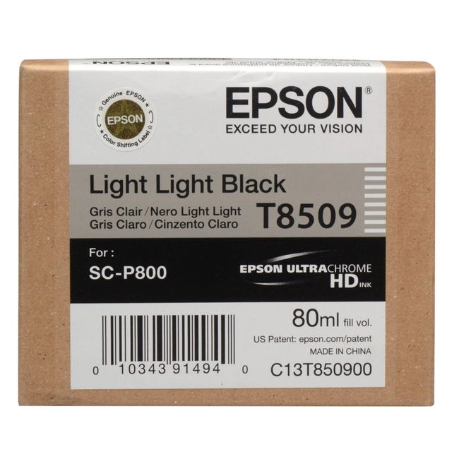Струйный картридж Epson T8509 UltraChrome HD (light light black) C13T850900