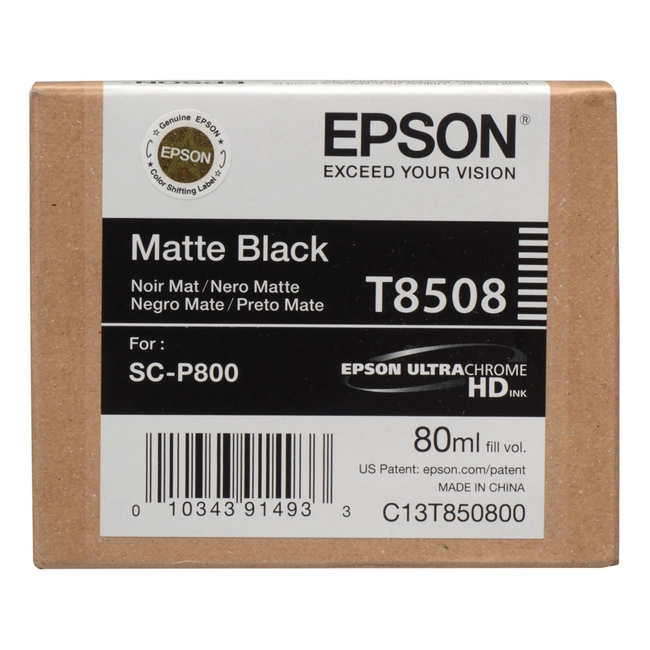 Струйный картридж Epson T8508 UltraChrome HD (matte black) C13T850800
