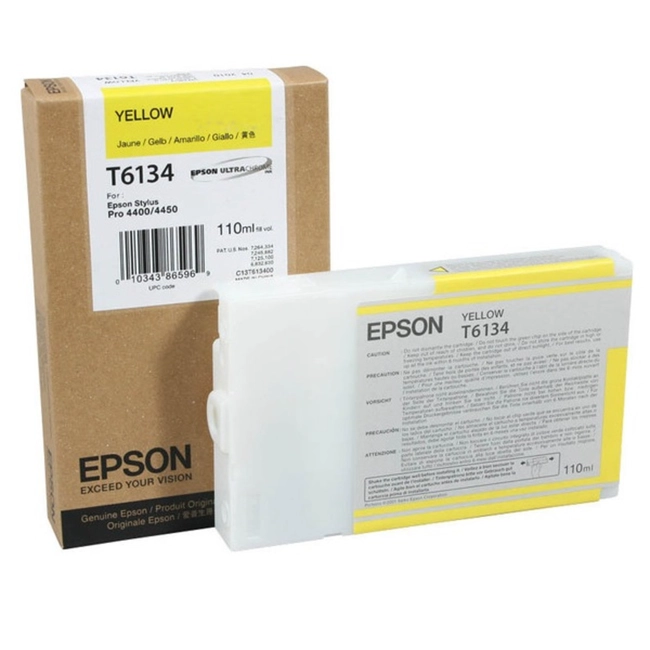 Струйный картридж Epson T6134 C13T613400 желтый