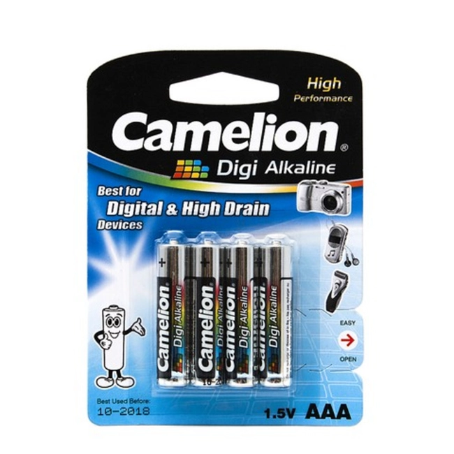 Батарейка CAMELION Digi Alkaline LR03-BP4DG