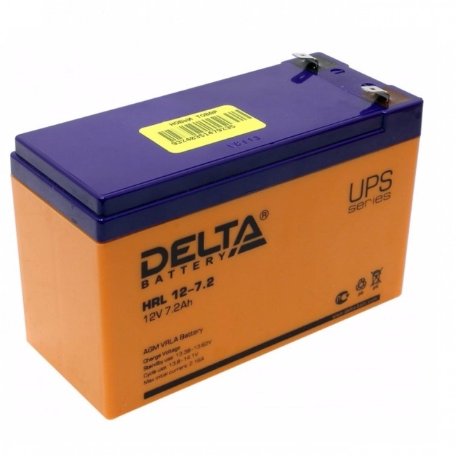 Сменные аккумуляторы АКБ для ИБП Delta Battery HR 12-7.2 12V7.2Ah (12 В)