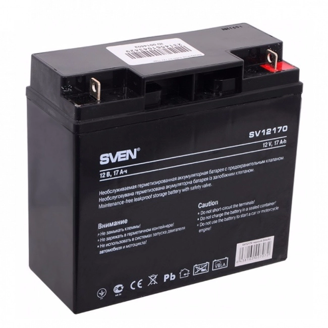 Сменные аккумуляторы АКБ для ИБП Sven SV 12V17Ah SV-0222017 (12 В)