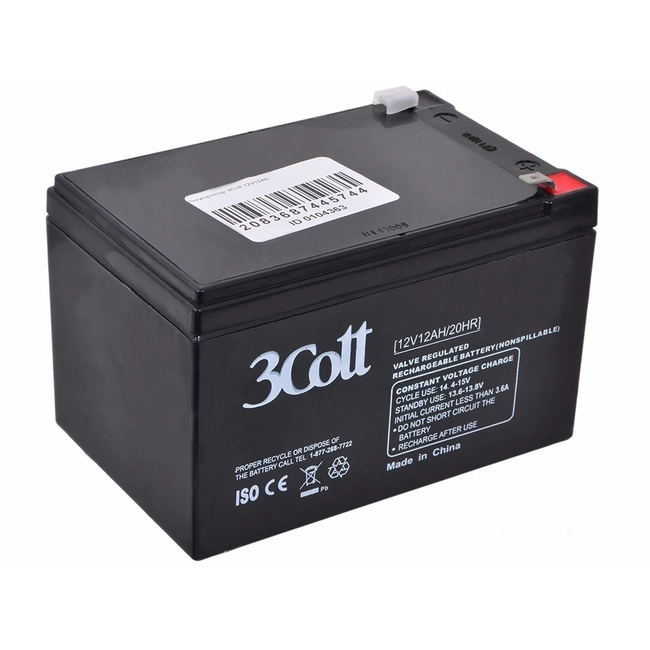 Сменные аккумуляторы АКБ для ИБП 3Cott Bat 12V12.0Ah 3Cott-12V12.0AH (12 В)