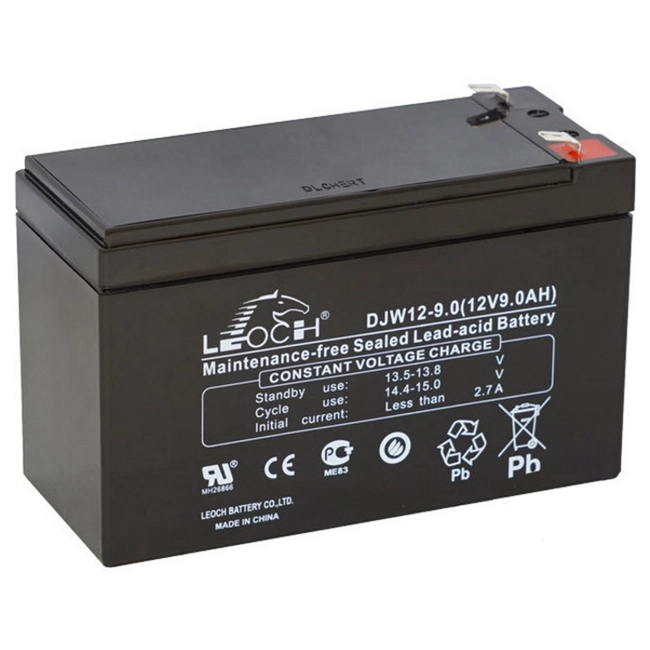 Сменные аккумуляторы АКБ для ИБП Leoch батарея DJW12-9.0 12В 9 Ач (12 В)