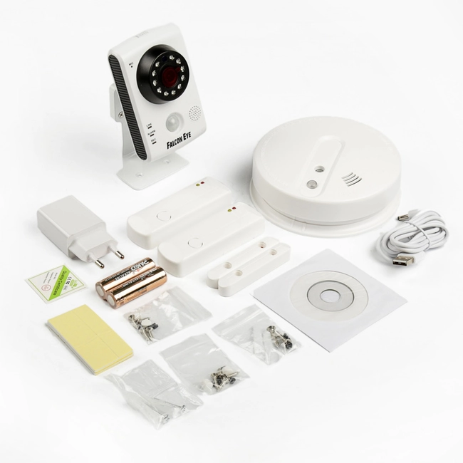 IP видеокамера Falcon Eye FE-HOME KIT (Настольная, Внутренней установки, WiFi + Ethernet, 2.8 мм, 1/4", 1 Мп ~ 1280×720 HD)