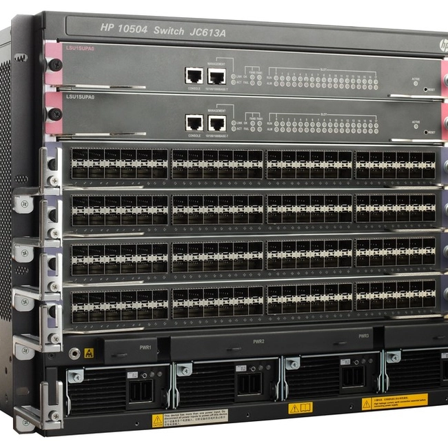 Коммутатор HPE Enterprise 10504 Switch JC613A/Bandle (10 GBase-T (10000 мбит/с), 192 SFP порта)