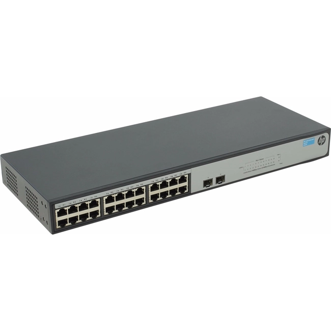 Коммутатор HPE 1420-24G-2SFP JH017A (1000 Base-TX (1000 мбит/с), 2 SFP порта)