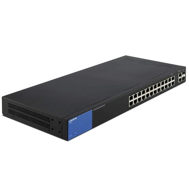 Коммутатор Linksys LGS326-eu (1000 Base-TX (1000 мбит/с), 2 SFP порта)