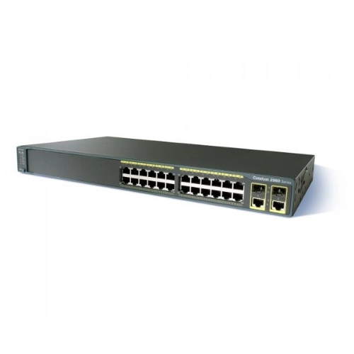 Коммутатор Cisco Catalyst 2960 WS-C2960-24TC-L (100 Base-TX (100 мбит/с), 2 SFP порта)