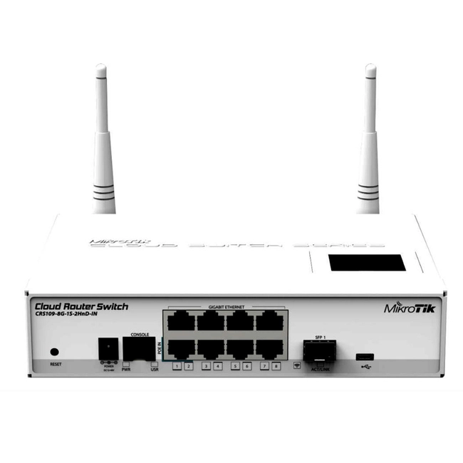 Маршрутизатор Mikrotik CRS109-8G-1S-2HND-IN (10/100/1000 Base-TX (1000 мбит/с))