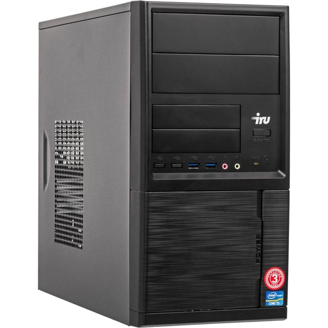 Персональный компьютер iRU Office 313 MT 1175748 (Core i3, 8100, 3.6, 8 Гб, SSD)
