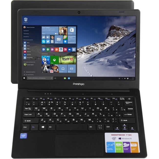 Ноутбук Prestigio SmartBook 141C LHPSB141C01BFHBKCIS (14.1 ", FHD 1920x1080 (16:9), Atom, 2 Гб, SSD, 32 ГБ)