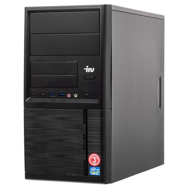 Персональный компьютер iRU Office 313 MT 1057496 (Core i3, 7100, 3.9, 8 Гб, SSD)