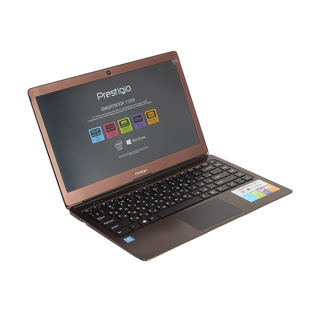 Ноутбук Prestigio SmartBook 133S GPPSB133S01ZFPDBCIS (13.3 ", FHD 1920x1080 (16:9), Celeron, 3 Гб, SSD, 32 ГБ, Intel HD Graphics)