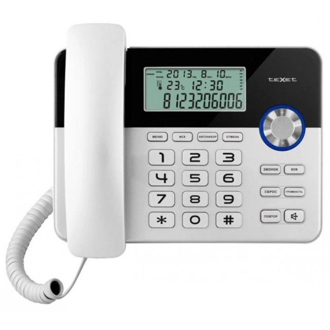 Аналоговый телефон TeXet ТХ-259 ТХ-259 черный-серебристый