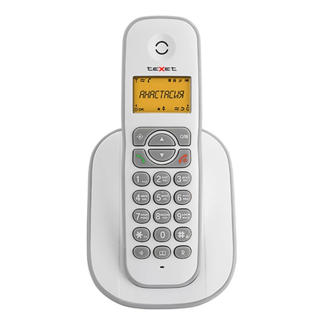 Аналоговый телефон TeXet TX-D4505A белый-серый